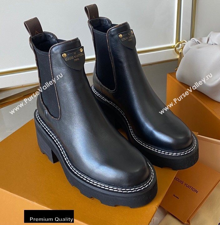 Louis Vuitton LV Beaubourg Ankle Boots Black 2020 (siya-20082038)