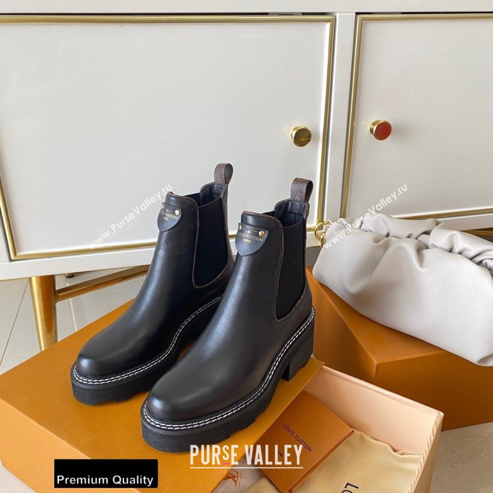 Louis Vuitton LV Beaubourg Ankle Boots Black 2020 (siya-20082038)