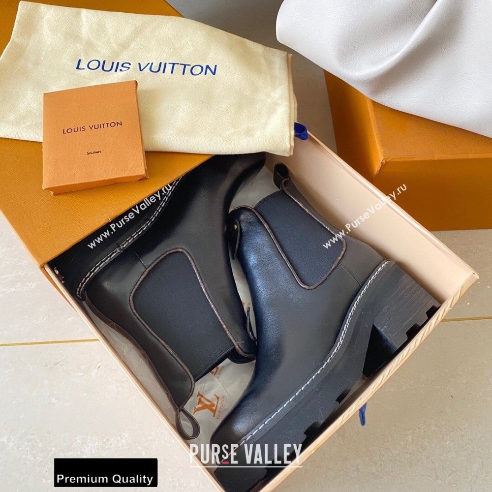 Louis Vuitton LV Beaubourg Ankle Boots Black 2020 (siya-20082038)