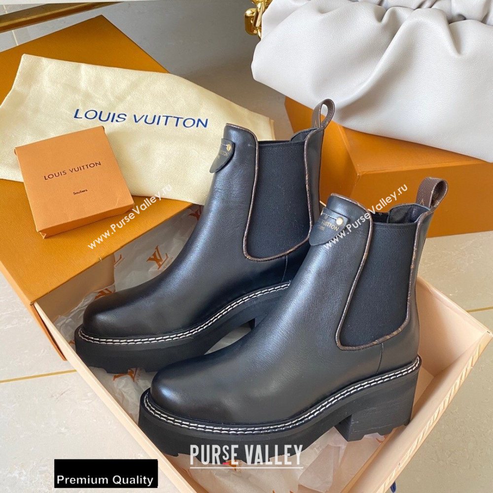 Louis Vuitton LV Beaubourg Ankle Boots Black 2020 (siya-20082038)