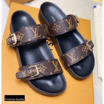 Louis Vuitton Bom Dia Flat Mules Monogram Canvas/Black 2020 (siya-20082027)