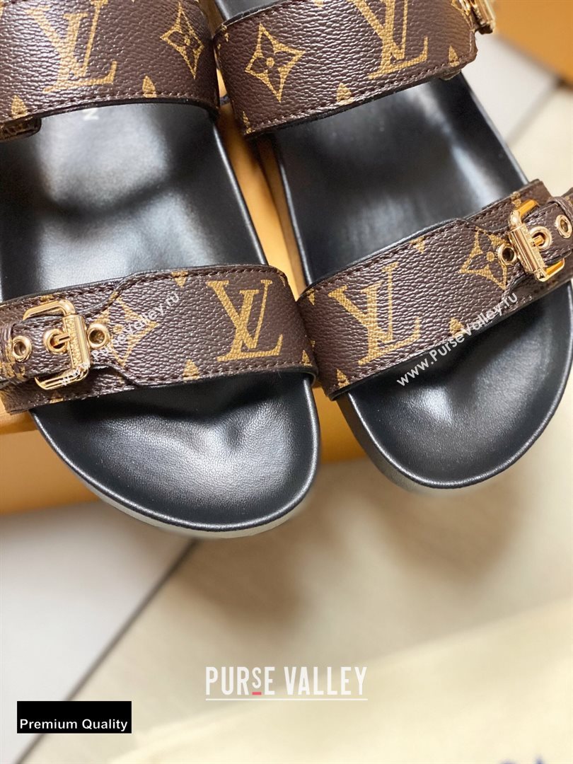 Louis Vuitton Bom Dia Flat Mules Monogram Canvas/Black 2020 (siya-20082027)