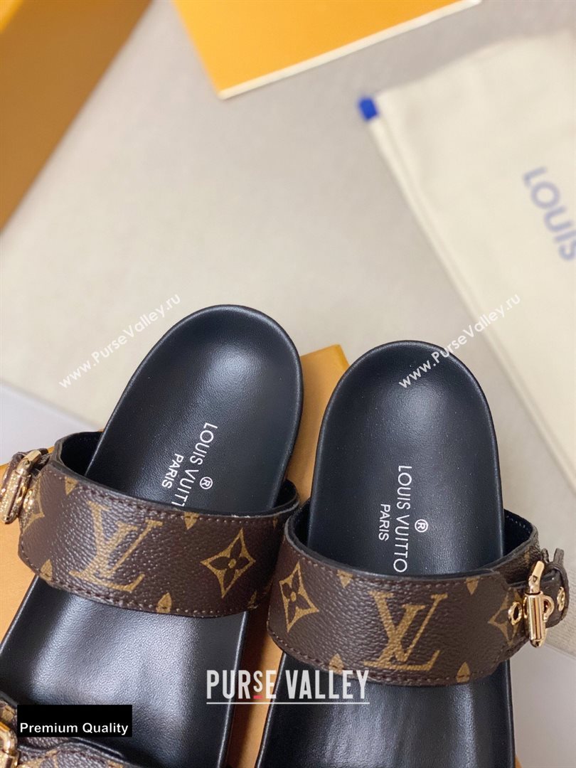 Louis Vuitton Bom Dia Flat Mules Monogram Canvas/Black 2020 (siya-20082027)