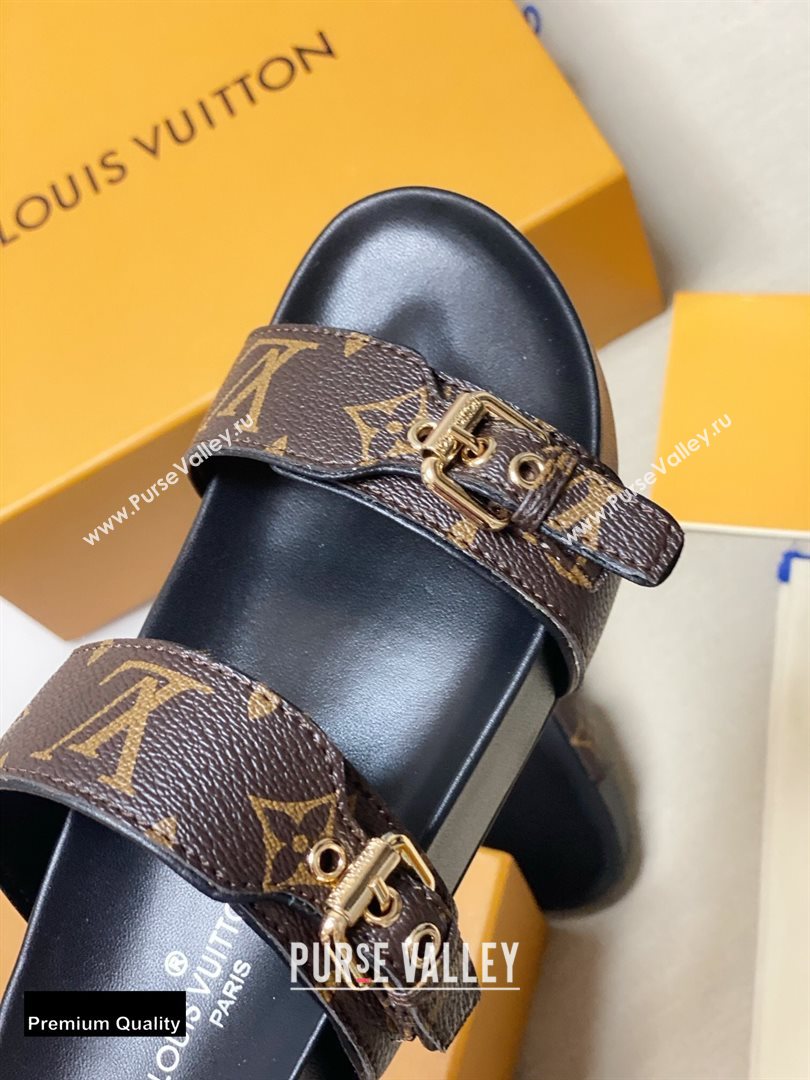 Louis Vuitton Bom Dia Flat Mules Monogram Canvas/Black 2020 (siya-20082027)