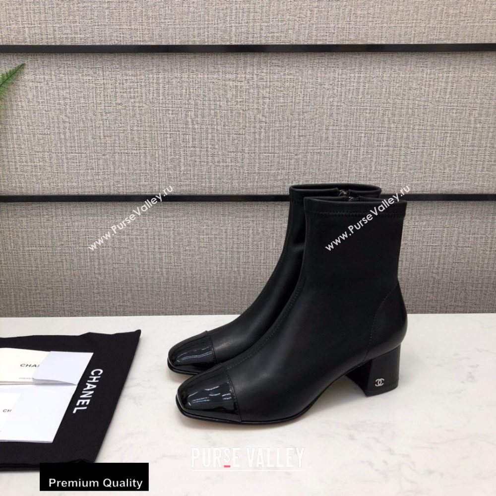 Chanel Heel 5cm Logo Leather Ankle Boots CH01 2020 (modeng-20082212)
