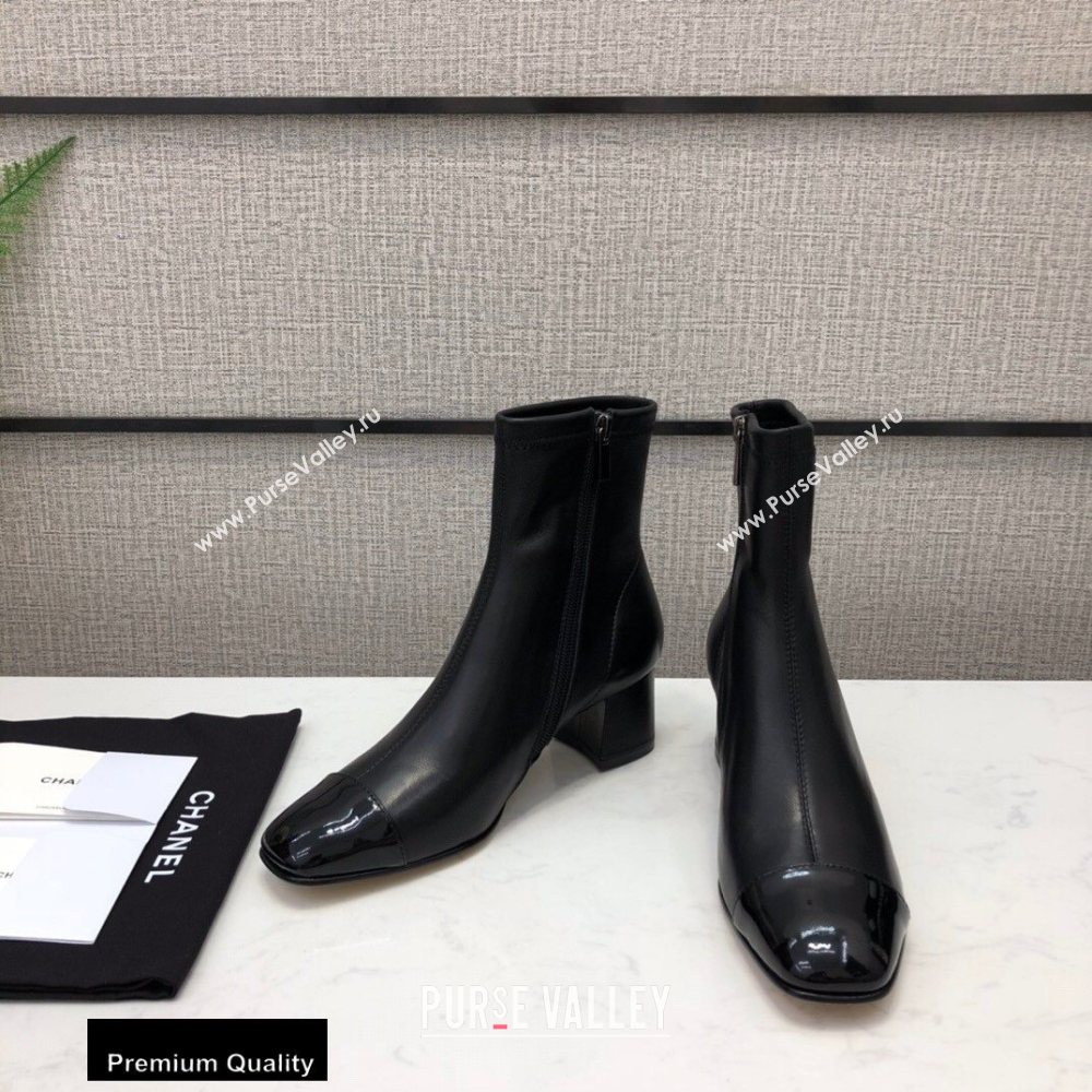 Chanel Heel 5cm Logo Leather Ankle Boots CH01 2020 (modeng-20082212)