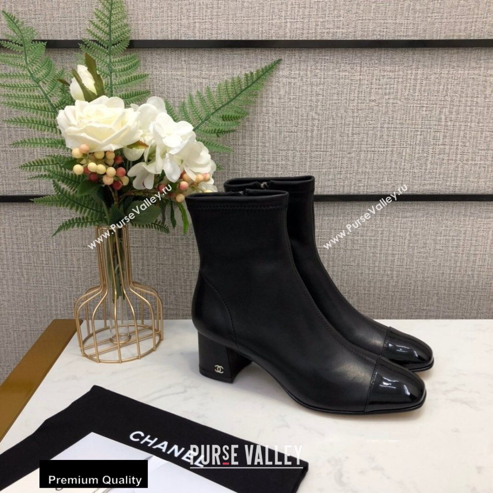 Chanel Heel 5cm Logo Leather Ankle Boots CH01 2020 (modeng-20082212)