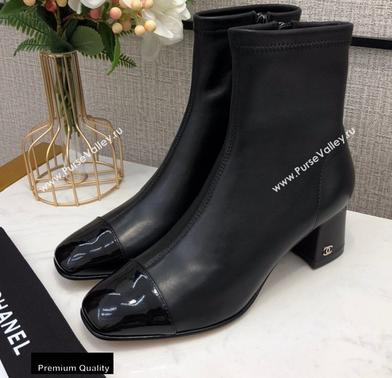 Chanel Heel 5cm Logo Leather Ankle Boots CH01 2020 (modeng-20082212)