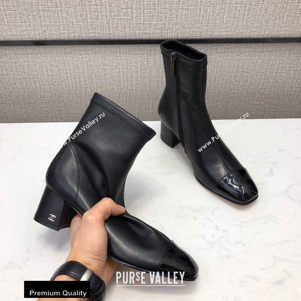 Chanel Heel 5cm Logo Leather Ankle Boots CH01 2020 (modeng-20082212)