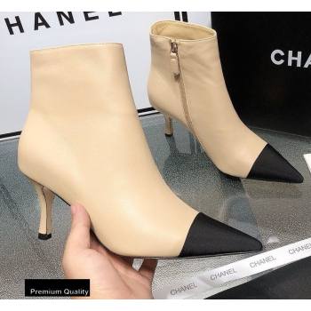 Chanel Heel 7.5cm Logo Leather Ankle Boots CH07 2020 (modeng-20082218)