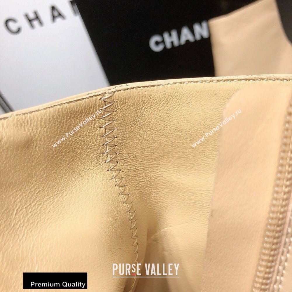 Chanel Heel 7.5cm Logo Leather Ankle Boots CH07 2020 (modeng-20082218)