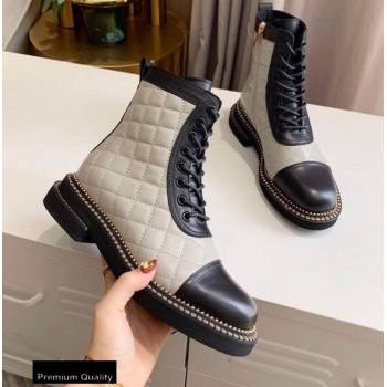 Chanel Logo Lace-Ups Ankle Boots CH18 2020 (lede-20082218)