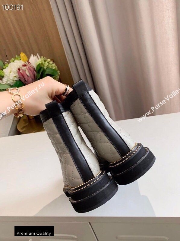 Chanel Logo Lace-Ups Ankle Boots CH18 2020 (lede-20082218)