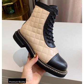 Chanel Logo Lace-Ups Ankle Boots CH19 2020 (lede-20082219)