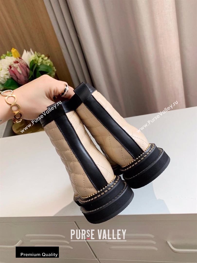 Chanel Logo Lace-Ups Ankle Boots CH19 2020 (lede-20082219)