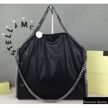 Stella Mccartney Falabella 3-chain Fold Over Tote Bag Black/Silver (weijian-20082508)