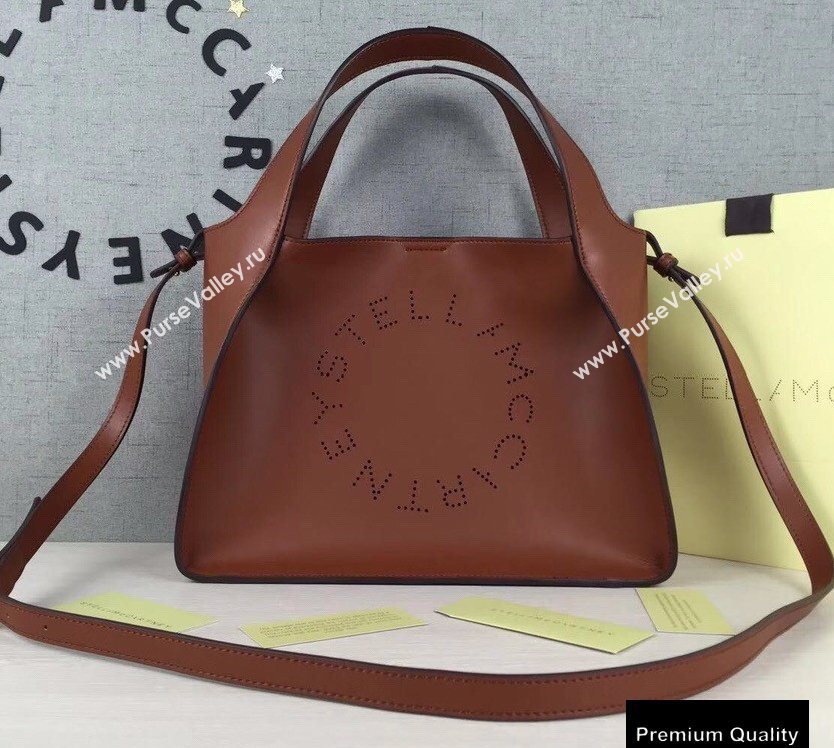 Stella Mccartney Stella Logo Cross Body Tote Bag Brown (weijian-20082403)