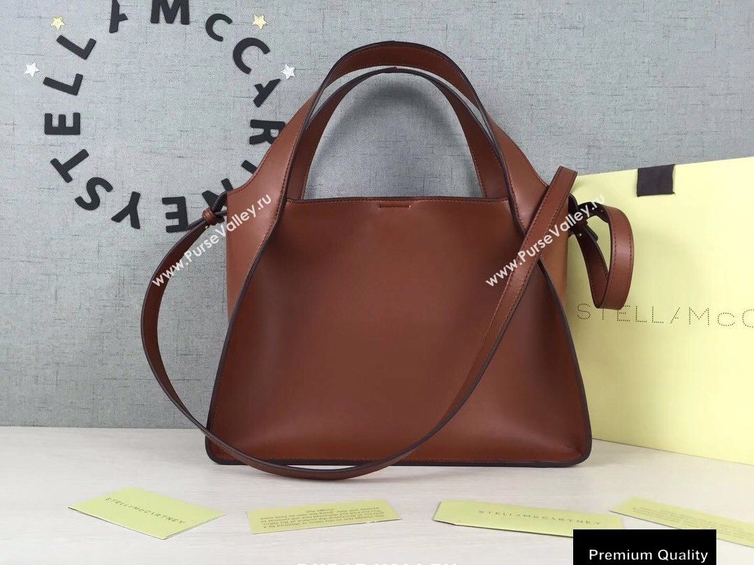 Stella Mccartney Stella Logo Cross Body Tote Bag Brown (weijian-20082403)