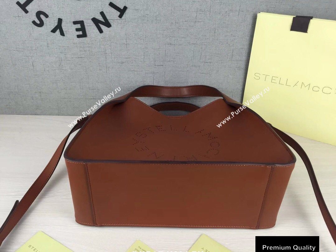 Stella Mccartney Stella Logo Cross Body Tote Bag Brown (weijian-20082403)