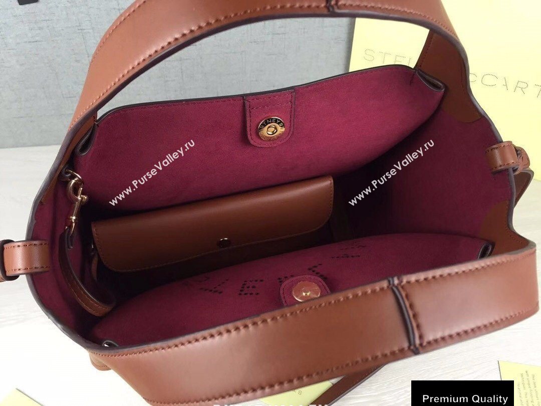 Stella Mccartney Stella Logo Cross Body Tote Bag Brown (weijian-20082403)