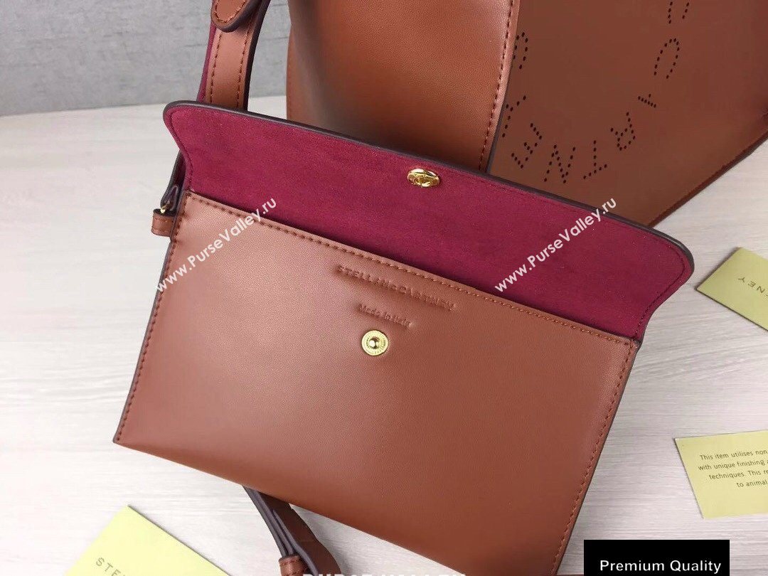 Stella Mccartney Stella Logo Cross Body Tote Bag Brown (weijian-20082403)