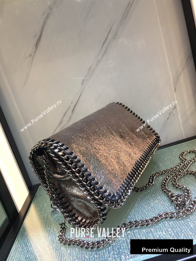 Stella Mccartney Falabella Cross Body Bag 22cm Crinkled Silver (weijian-20082603)