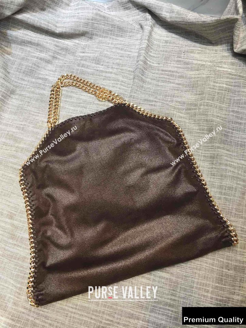 Stella Mccartney Falabella 3-chain Fold Over Tote Bag Coffee (weijian-20082506)