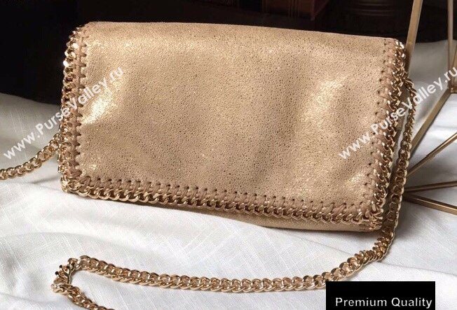Stella Mccartney Falabella Cross Body Bag 22cm Pearl Gold (weijian-20082604)