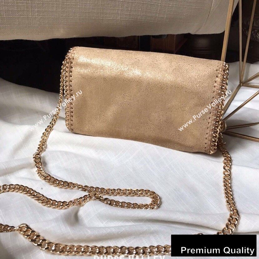 Stella Mccartney Falabella Cross Body Bag 22cm Pearl Gold (weijian-20082604)
