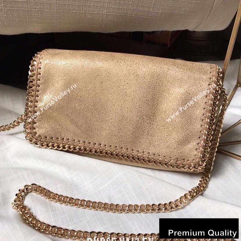 Stella Mccartney Falabella Cross Body Bag 22cm Pearl Gold (weijian-20082604)