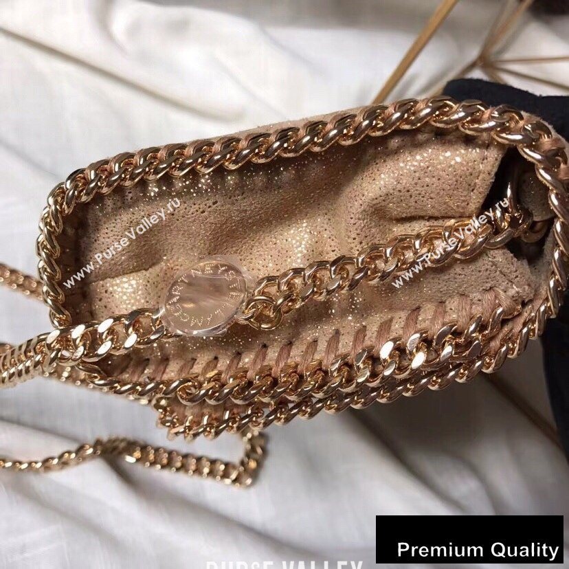 Stella Mccartney Falabella Cross Body Bag 22cm Pearl Gold (weijian-20082604)