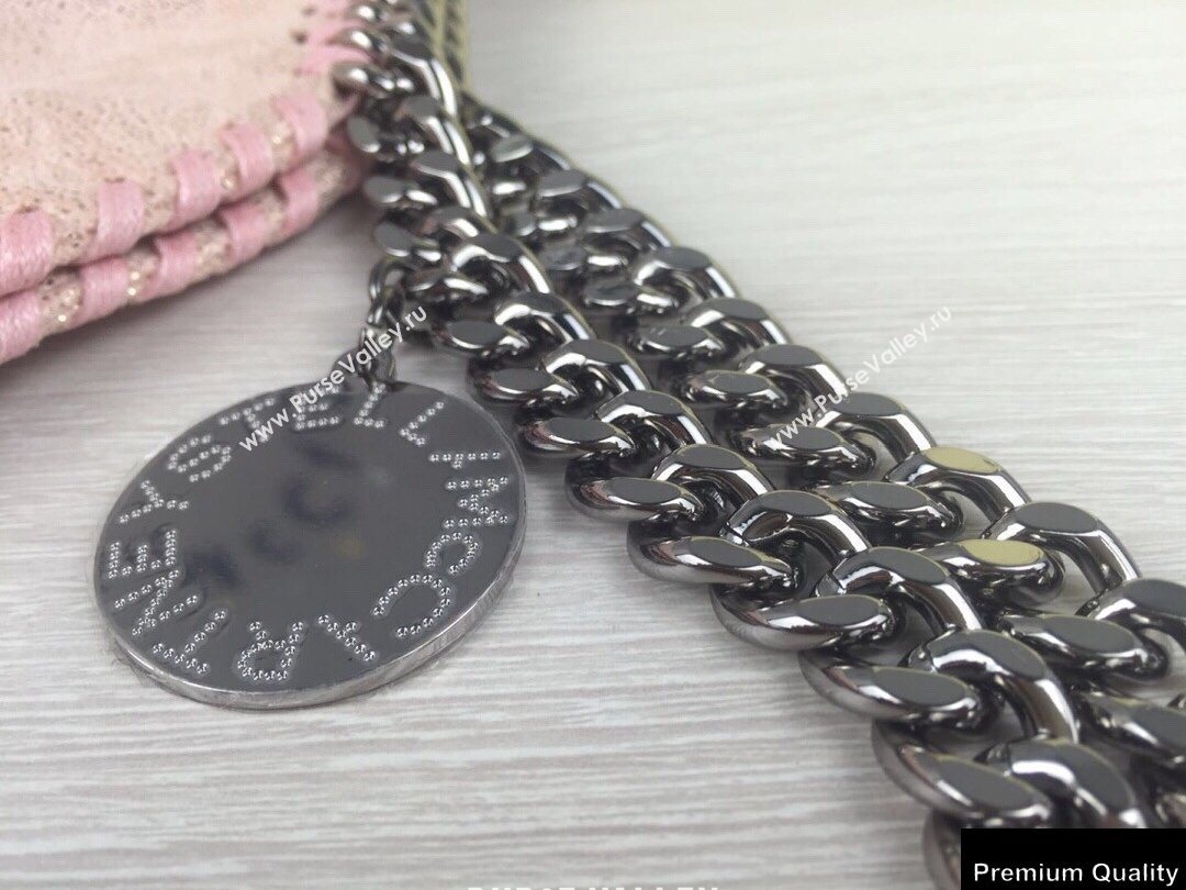 Stella Mccartney Falabella 3-chain Fold Over Tote Bag Pearl Pink (weijian-20082503)