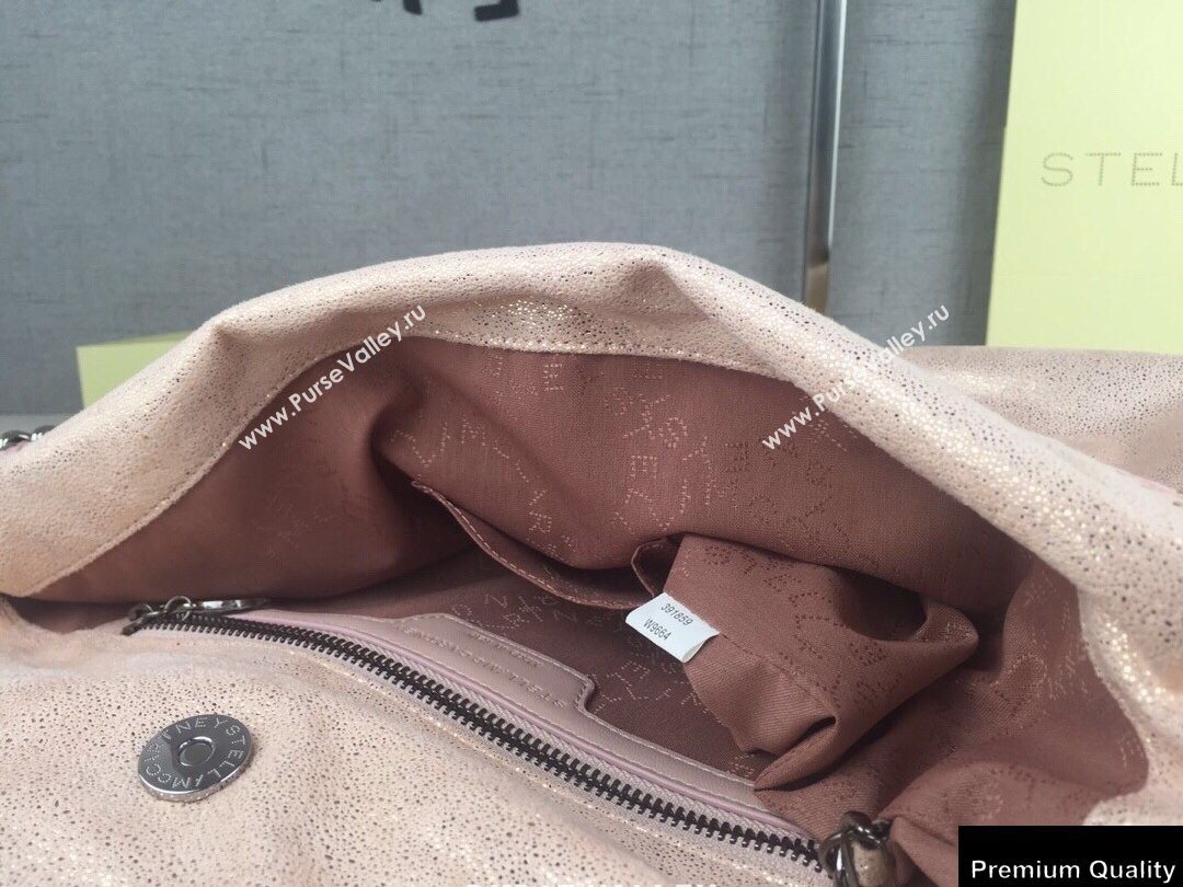 Stella Mccartney Falabella 3-chain Fold Over Tote Bag Pearl Pink (weijian-20082503)