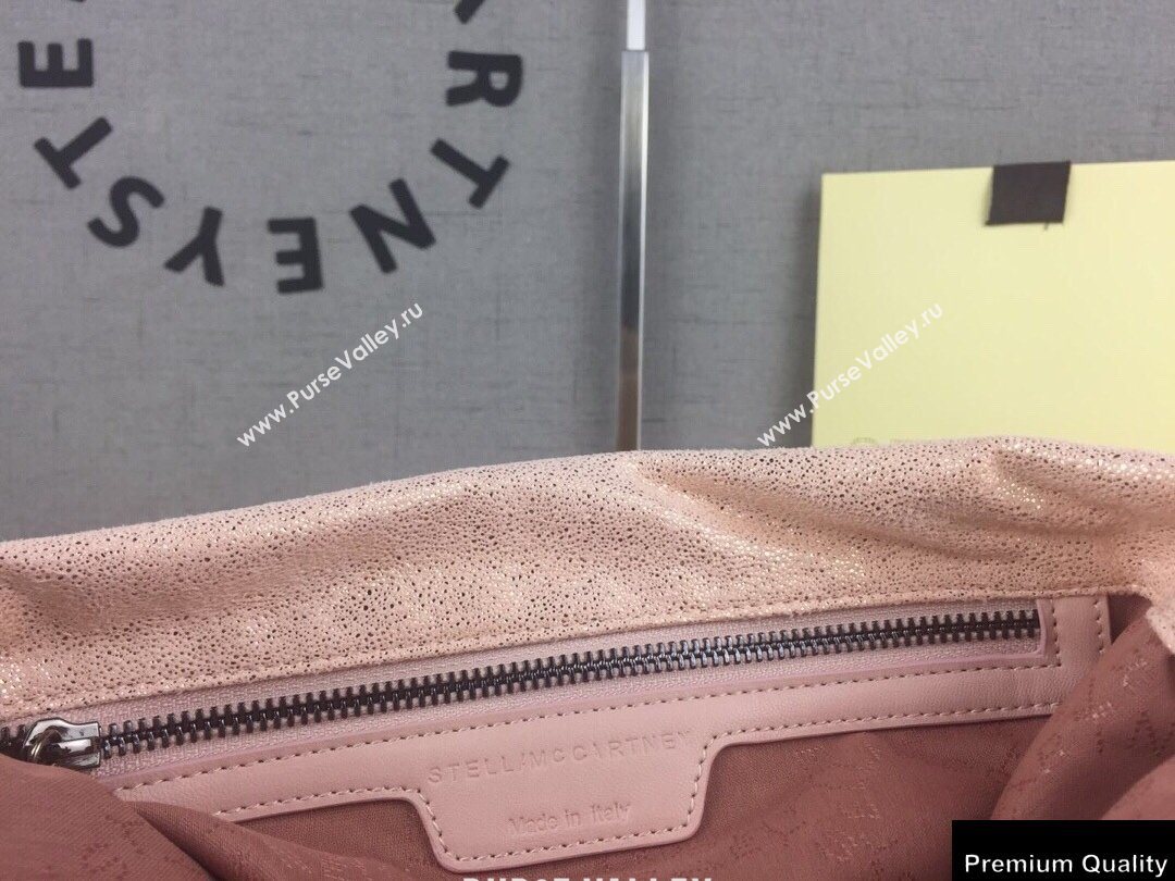 Stella Mccartney Falabella 3-chain Fold Over Tote Bag Pearl Pink (weijian-20082503)
