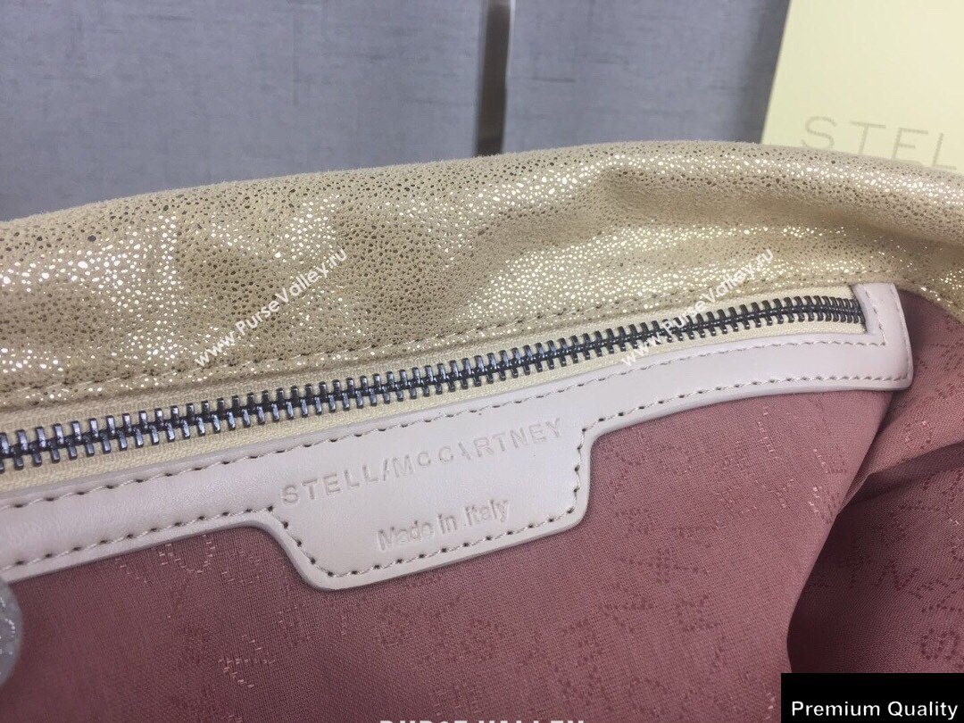 Stella Mccartney Falabella 3-chain Fold Over Tote Bag Pearl Beige (weijian-20082502)