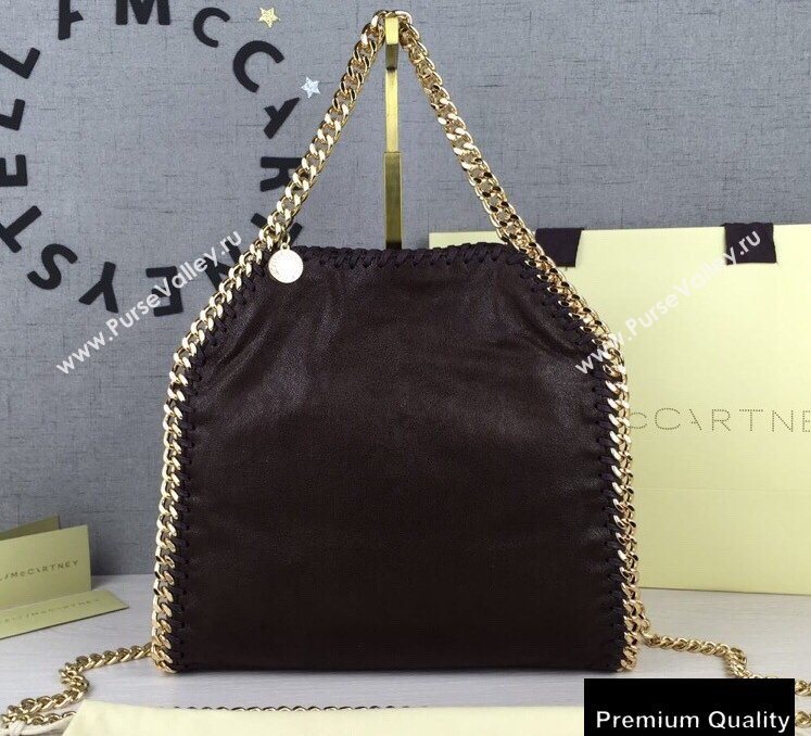 Stella Mccartney Falabella Mini Tote Bag Coffee/Gold (weijian-20082522)