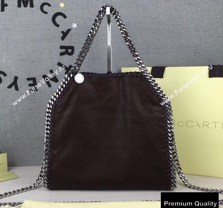 Stella Mccartney Falabella Mini Tote Bag Coffee/Silver (weijian-20082523)