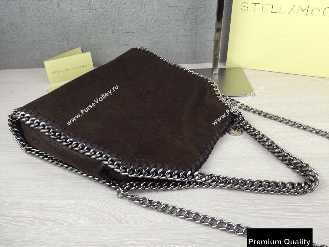 Stella Mccartney Falabella Mini Tote Bag Coffee/Silver (weijian-20082523)