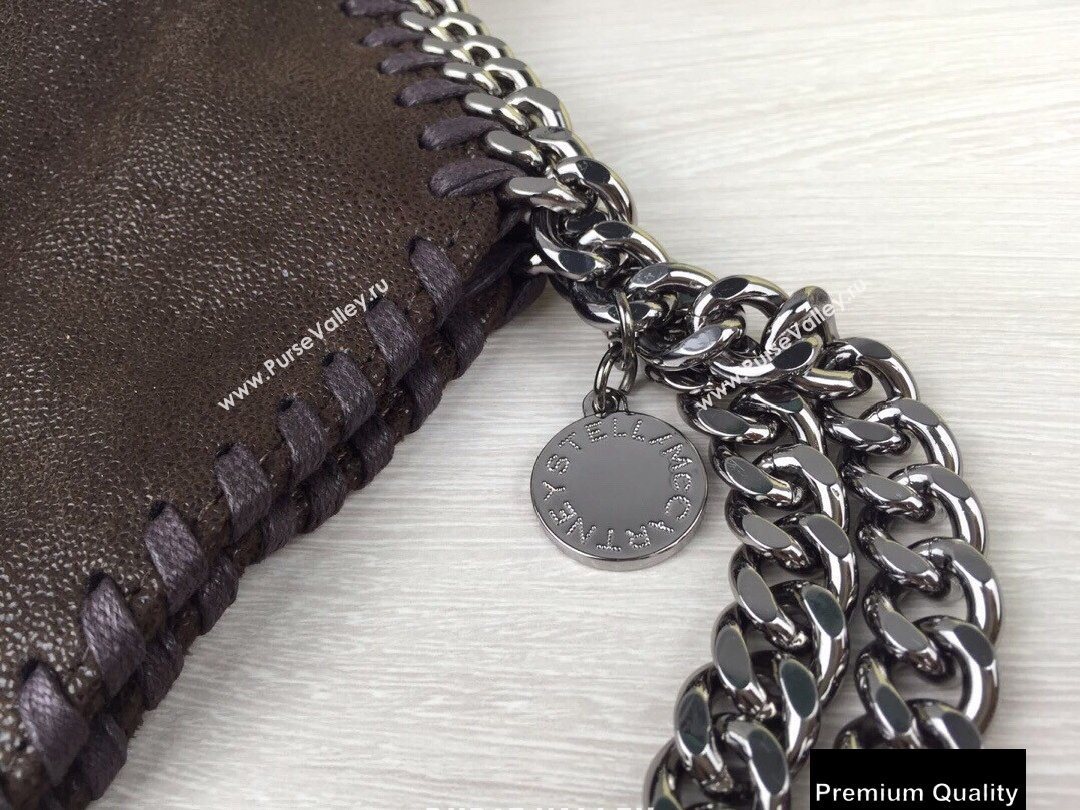 Stella Mccartney Falabella Mini Tote Bag Coffee/Silver (weijian-20082523)