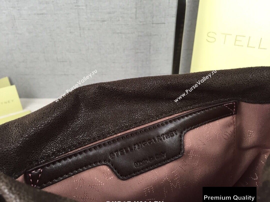 Stella Mccartney Falabella Mini Tote Bag Coffee/Silver (weijian-20082523)