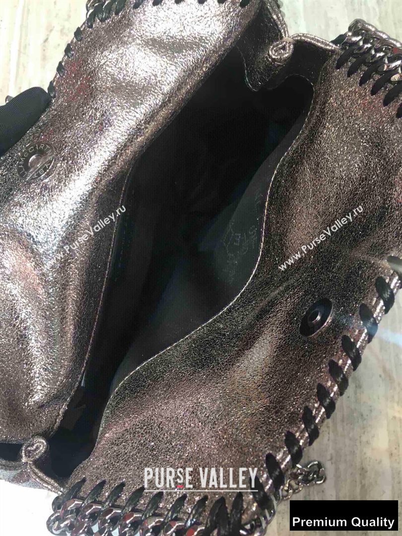 Stella Mccartney Falabella Mini Tote Bag Crinkled Silver (weijian-20082512)