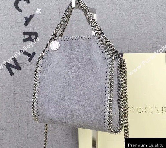 Stella Mccartney Falabella Tiny Tote Bag Gray (weijian-20082537)