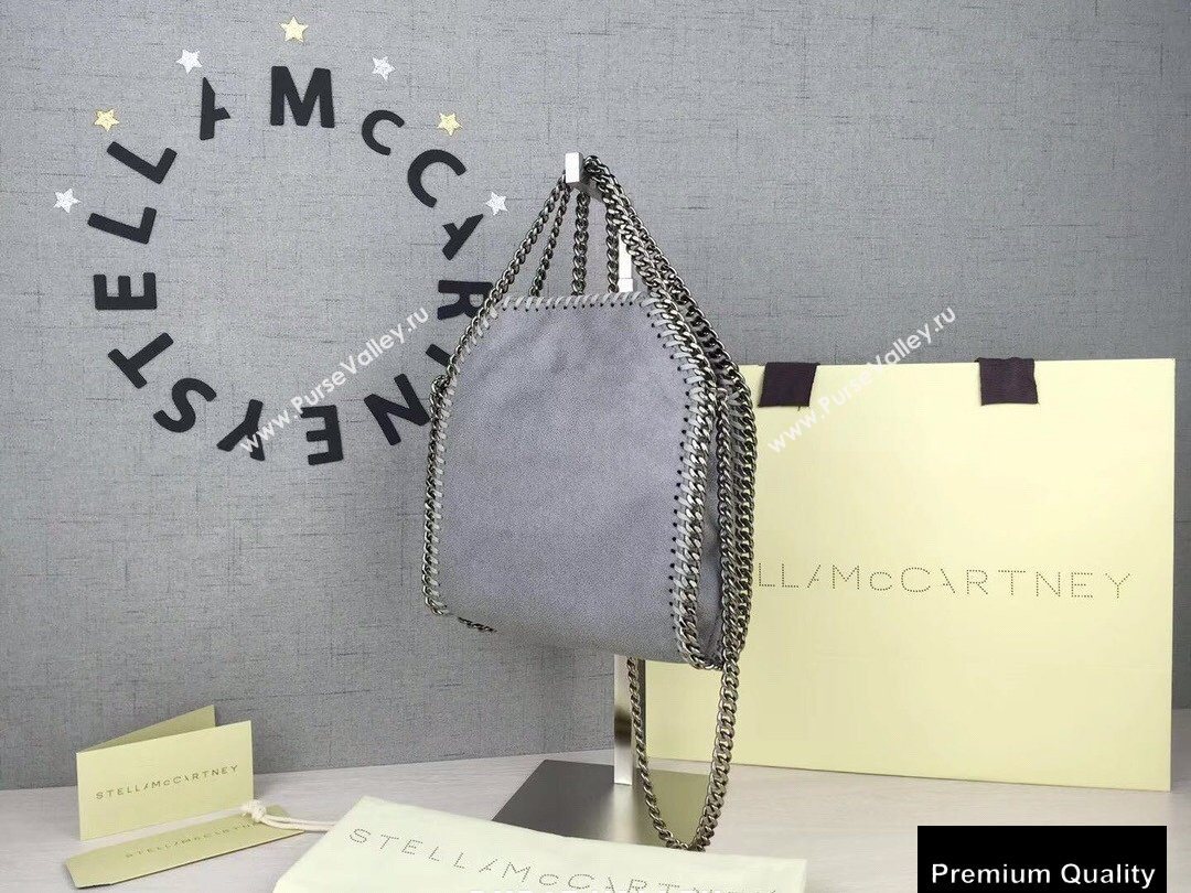 Stella Mccartney Falabella Tiny Tote Bag Gray (weijian-20082537)