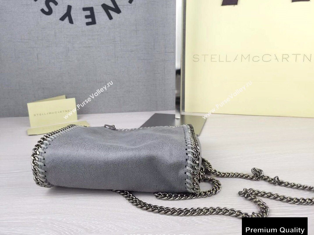 Stella Mccartney Falabella Tiny Tote Bag Gray (weijian-20082537)