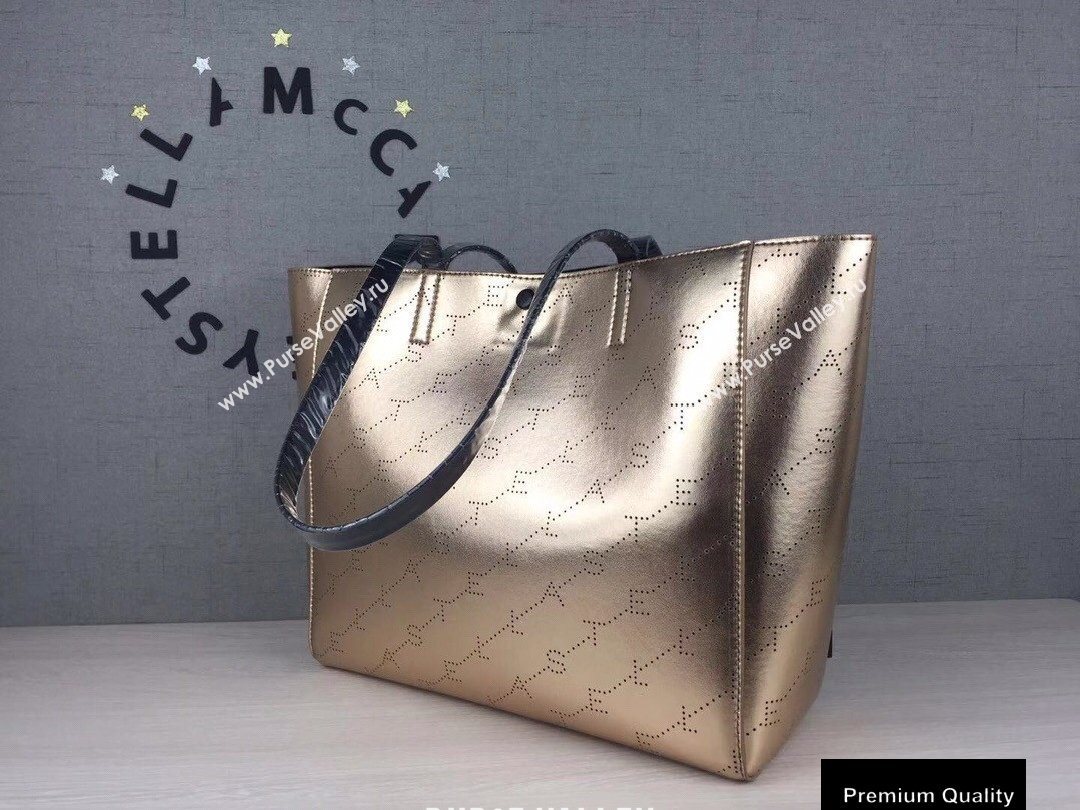 Stella Mccartney Monogram Small Tote Bag Gold (weijian-20082407)