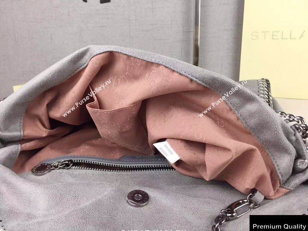 Stella Mccartney Falabella 3-chain Fold Over Tote Bag Gray (weijian-20082509)