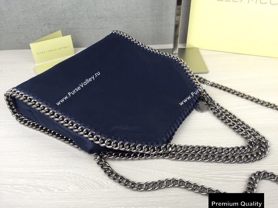 Stella Mccartney Falabella Mini Tote Bag Navy Blue (weijian-20082518)