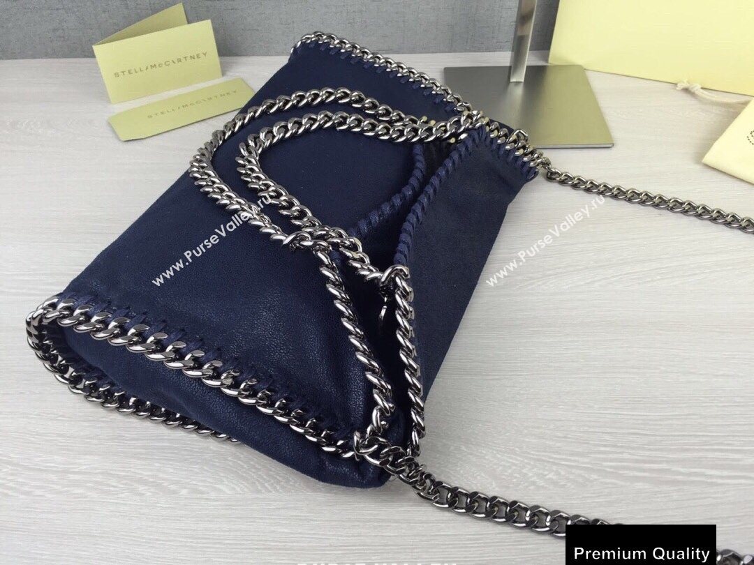 Stella Mccartney Falabella Mini Tote Bag Navy Blue (weijian-20082518)