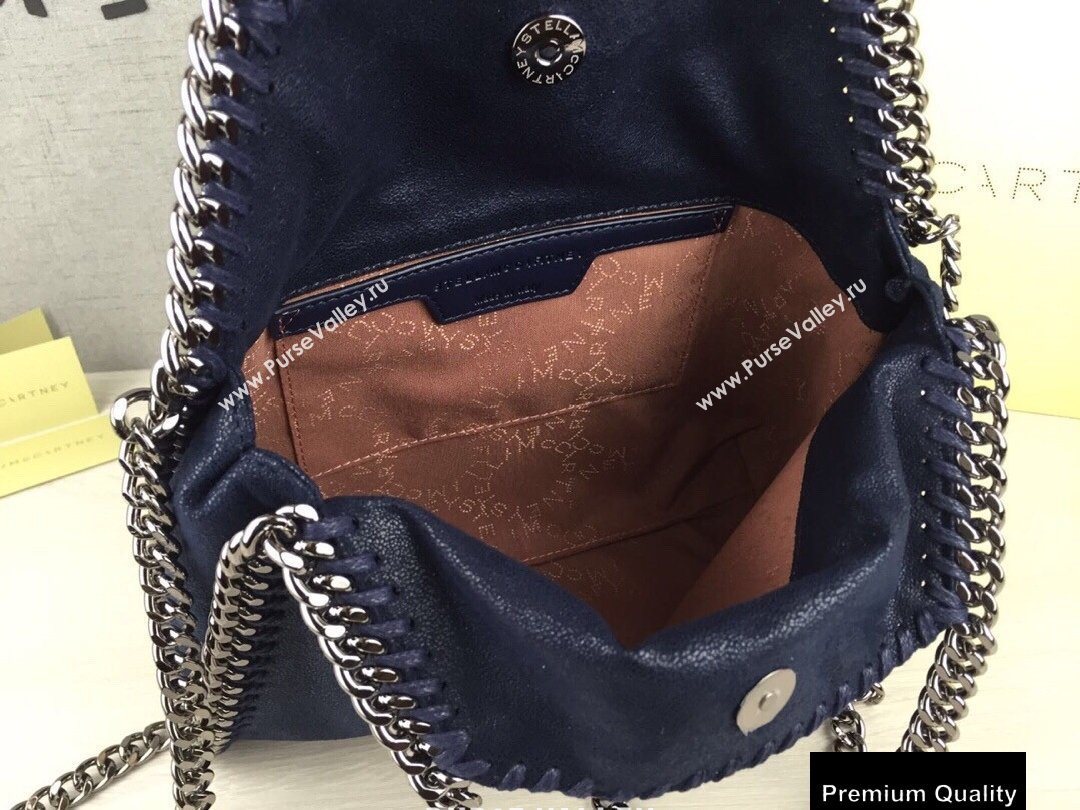 Stella Mccartney Falabella Mini Tote Bag Navy Blue (weijian-20082518)