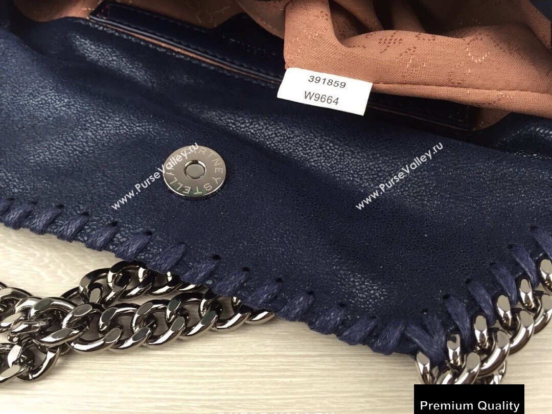 Stella Mccartney Falabella Mini Tote Bag Navy Blue (weijian-20082518)